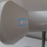 Vintage grey metal desk lamp