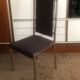 Set of 8 brass and alcantara chairs Romeo Rega 1970