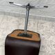 Space Age Swivel Chair Chocolate Brown Skai