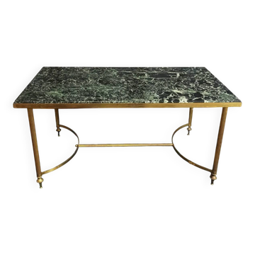 1960 brass and marble coffee table