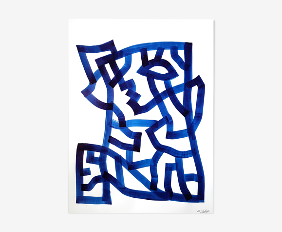 Encre sur papier - "Roche 2"