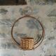 Vintage rattan plant holder and pot holder