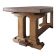 Gothic revival refectory dining table and chairs set of 7 France