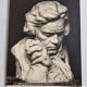 Old photograph by Eugène Fiorillo after Fix Masseau, bust of Beethoven, silver print