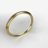 Vintage round brass mirror, 32 cm