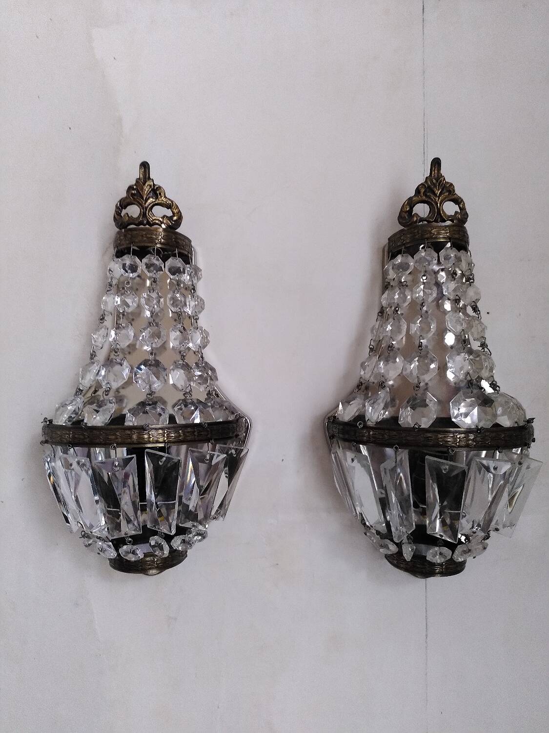 Pair of hot air balloon wall lights