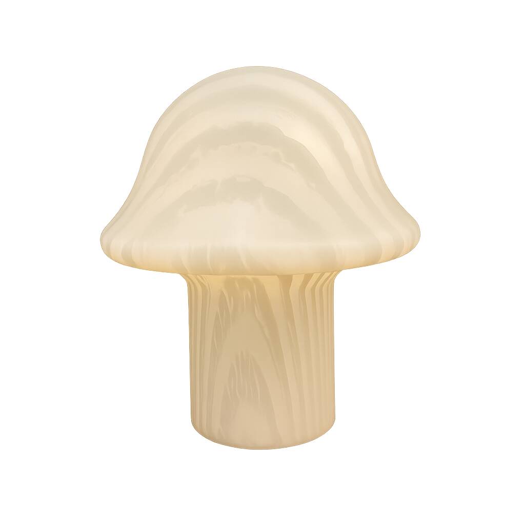 Lampe champignon vintage Peill & Putzler en verre opaline