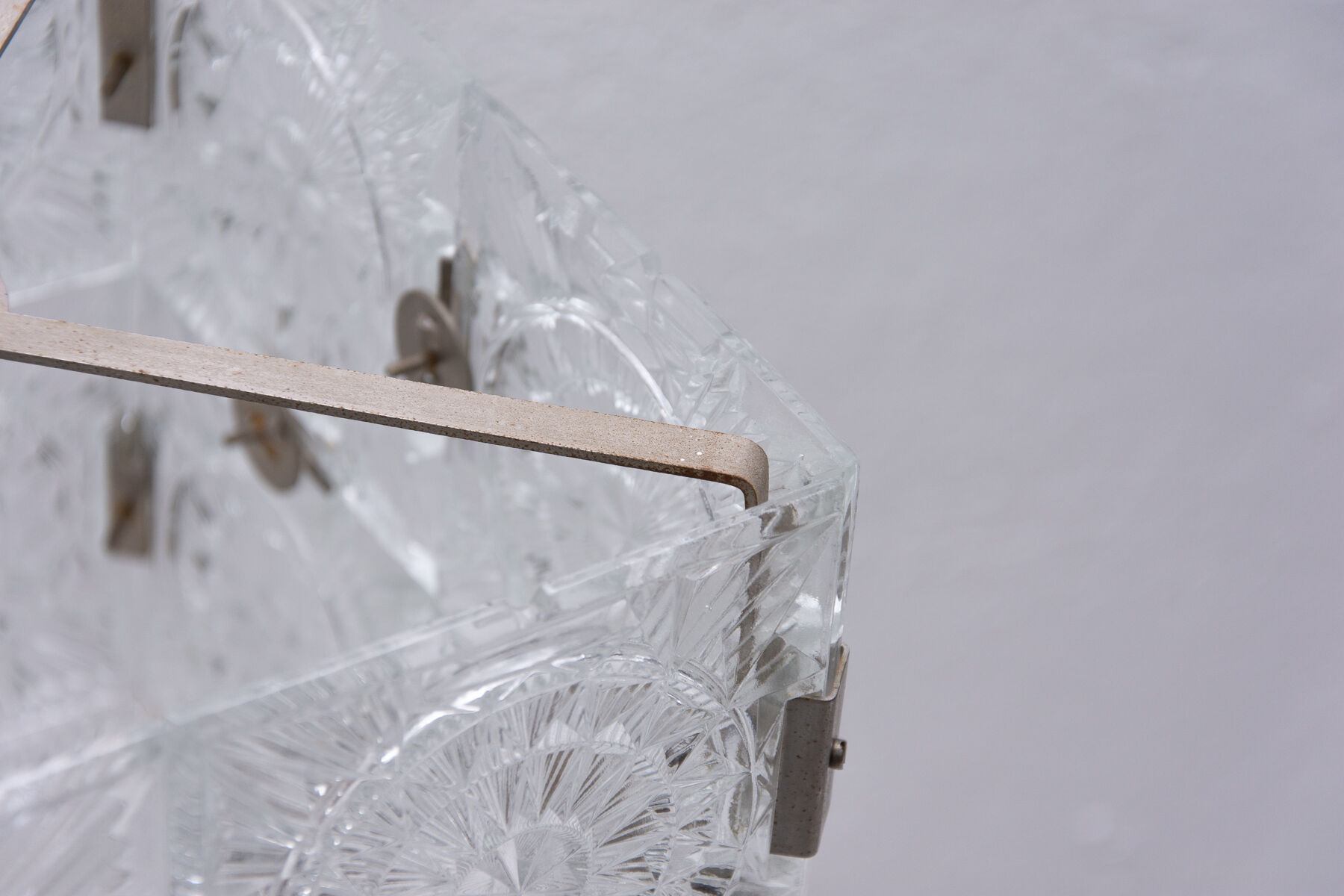 Glass Cube hanging for Kamenický Šenov, 1970s