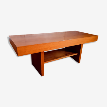 Vintage modernist teak coffee table 60s