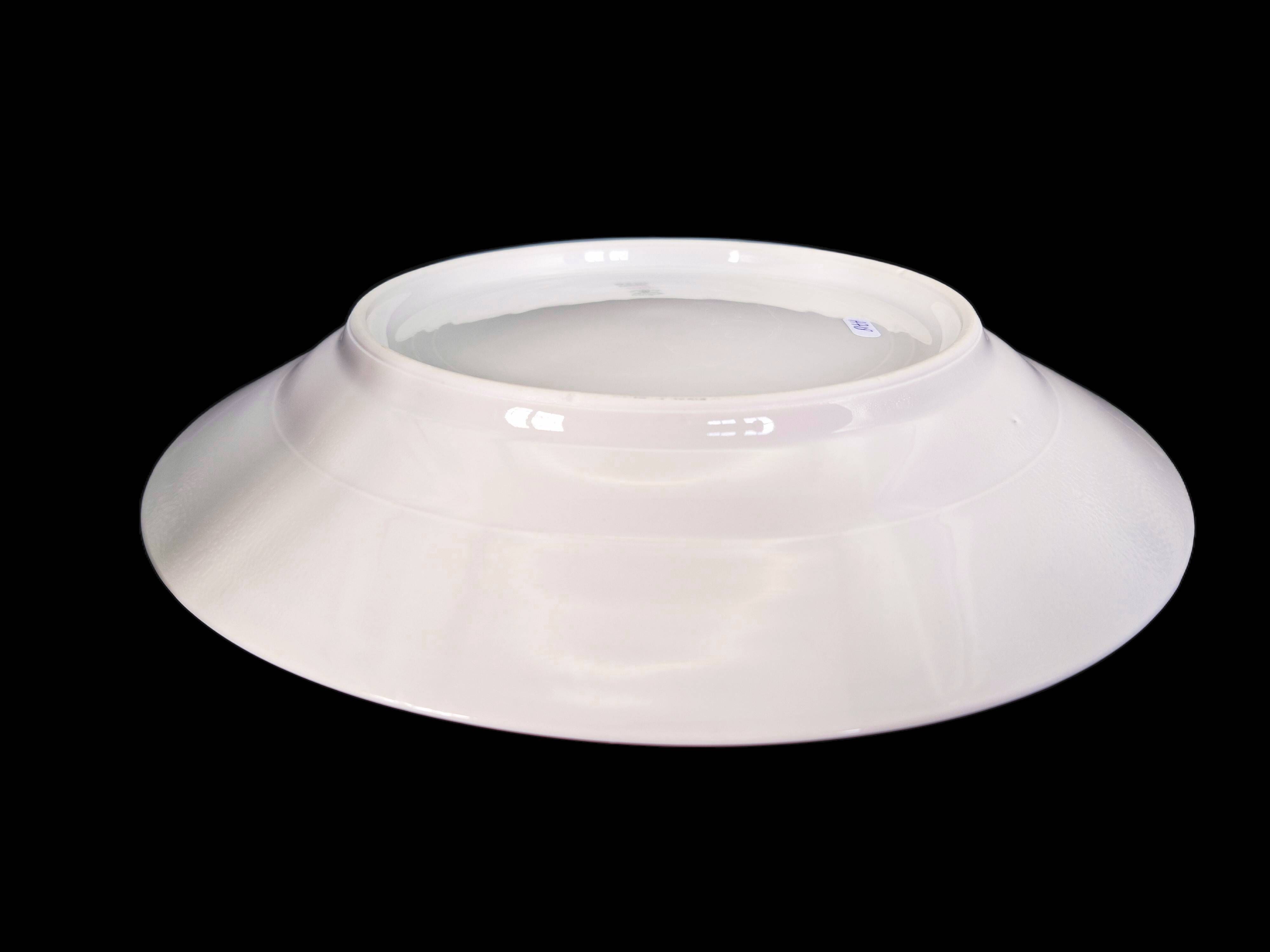 Large round serving dish, semi-deep, Bernardaud Limoges – Art Deco – A718