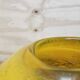 Vase en verre soufflé à la bouche jaune Ioan Nemtoi