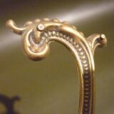 Pairs of 2 old hooks for brass tiebacks