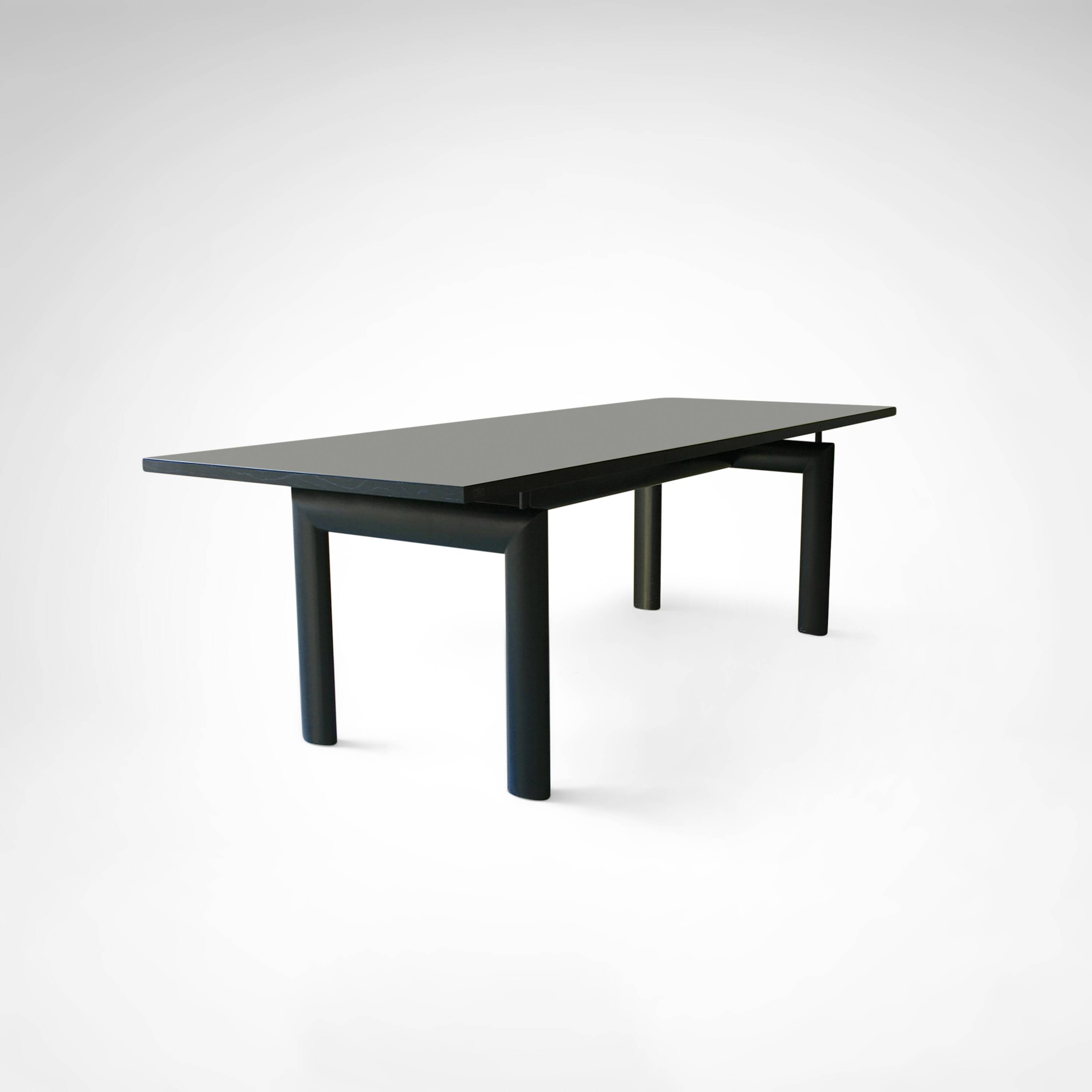Early LC6 steel and wood dining table by Le Corbusier et al. for Cassina
