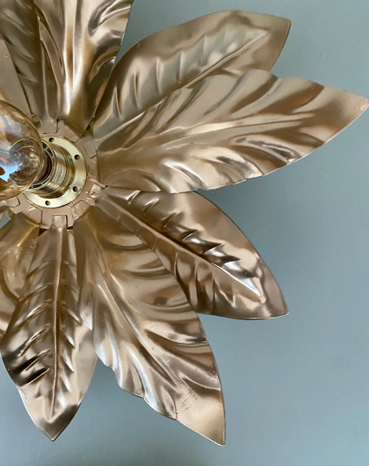 Vintage golden wall light