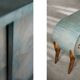 Mid-Century Modern Italian Turquoise Streamline Wood Sideboard, 1960s