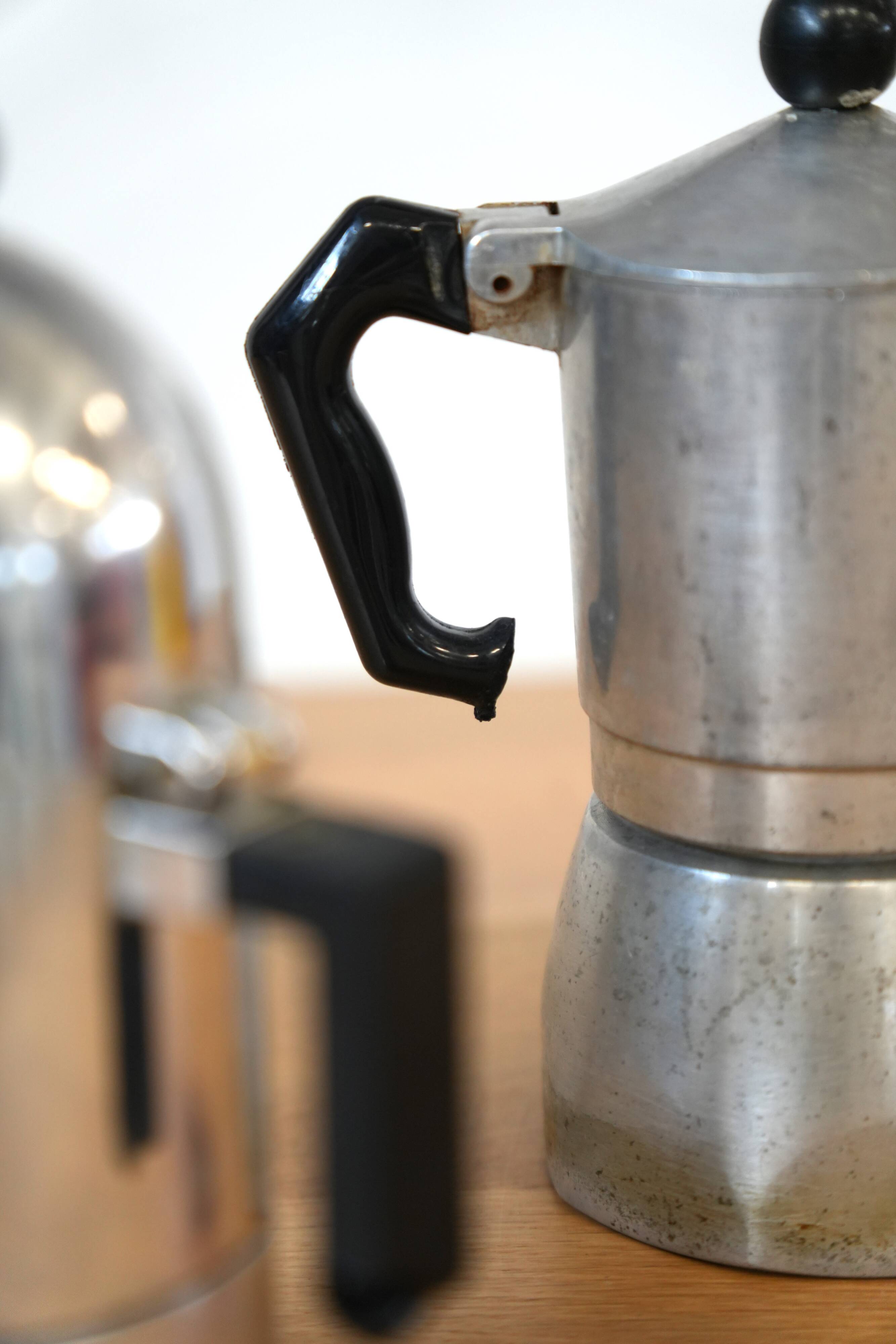 1970s Bialetti & Alessi Moka Coffee Makers – Iconic Italian Design