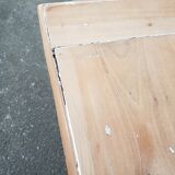 Table de ferme patine ancienne pieds tournés