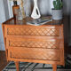 Commode vintage bois rotin