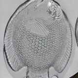 Vintage fish set, Arcoroc France (9 pieces)