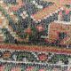 Vintage carpet in bright red background wool, 258x178 cm