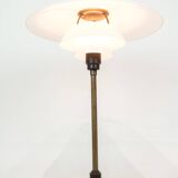 Table Lamp PH 4/2½ Made With White Opal Glass & Burnished Brass By Poul Henningsen From 1930s