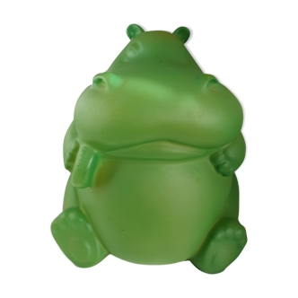 Vintage heico hippopotamus lamp