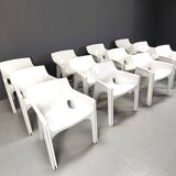 Set of 12 Gaudi dining chairs by Vico Magistretti for Artemide, 1970s