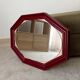 Miroir octogonale art déco en bois massif