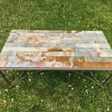 Table basse onyx et marbre vintage