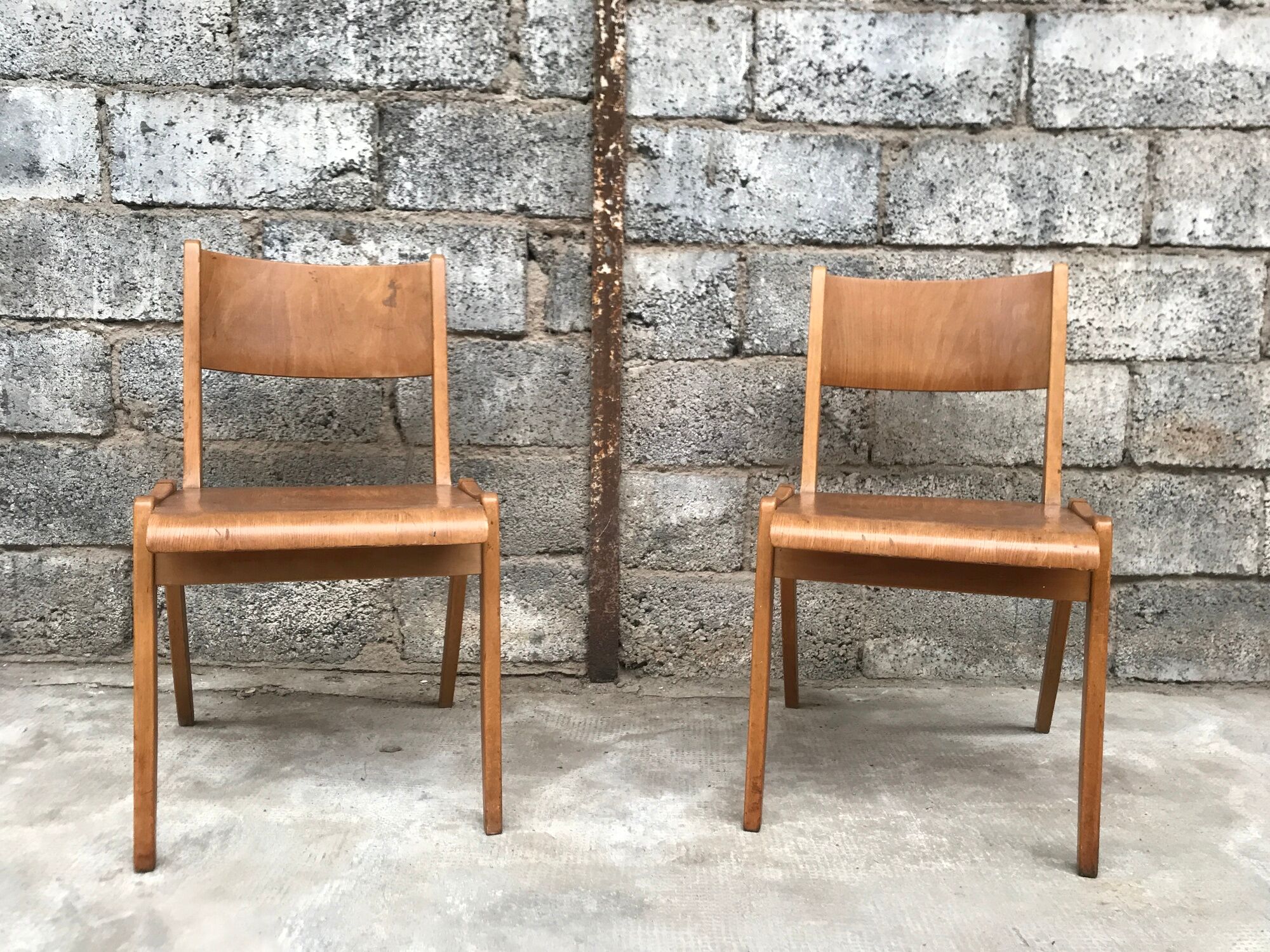 Series of 11 chairs 1950/1960