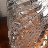 crystal carafe and cap trimmer stone and big old work chiselee