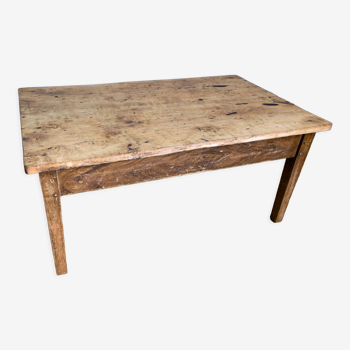 Table basse plateau brut