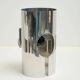 Pair of chrome wall lights with slits, 1970s