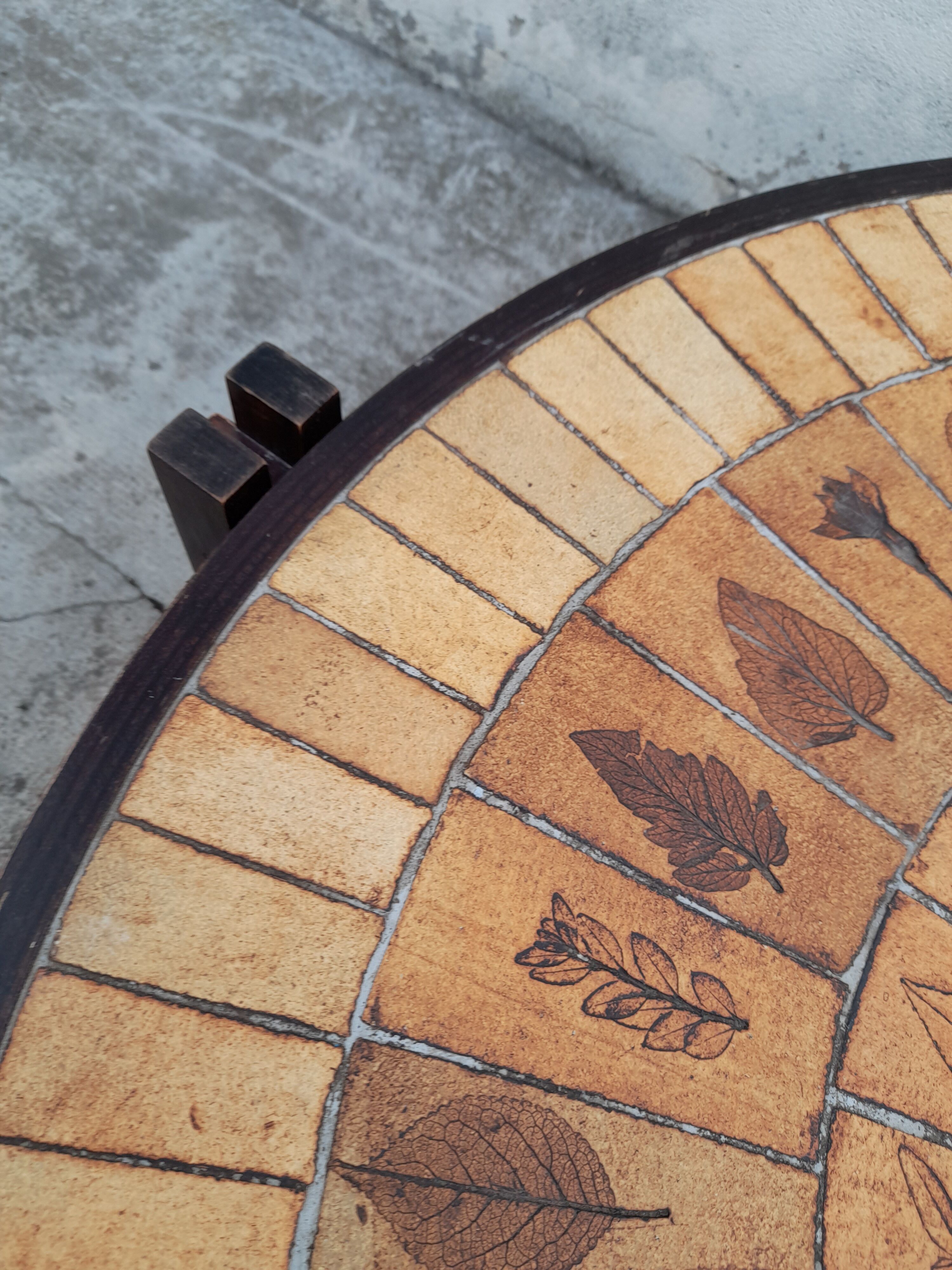 Coffee table by Roger Capron Vallauris model Herbier