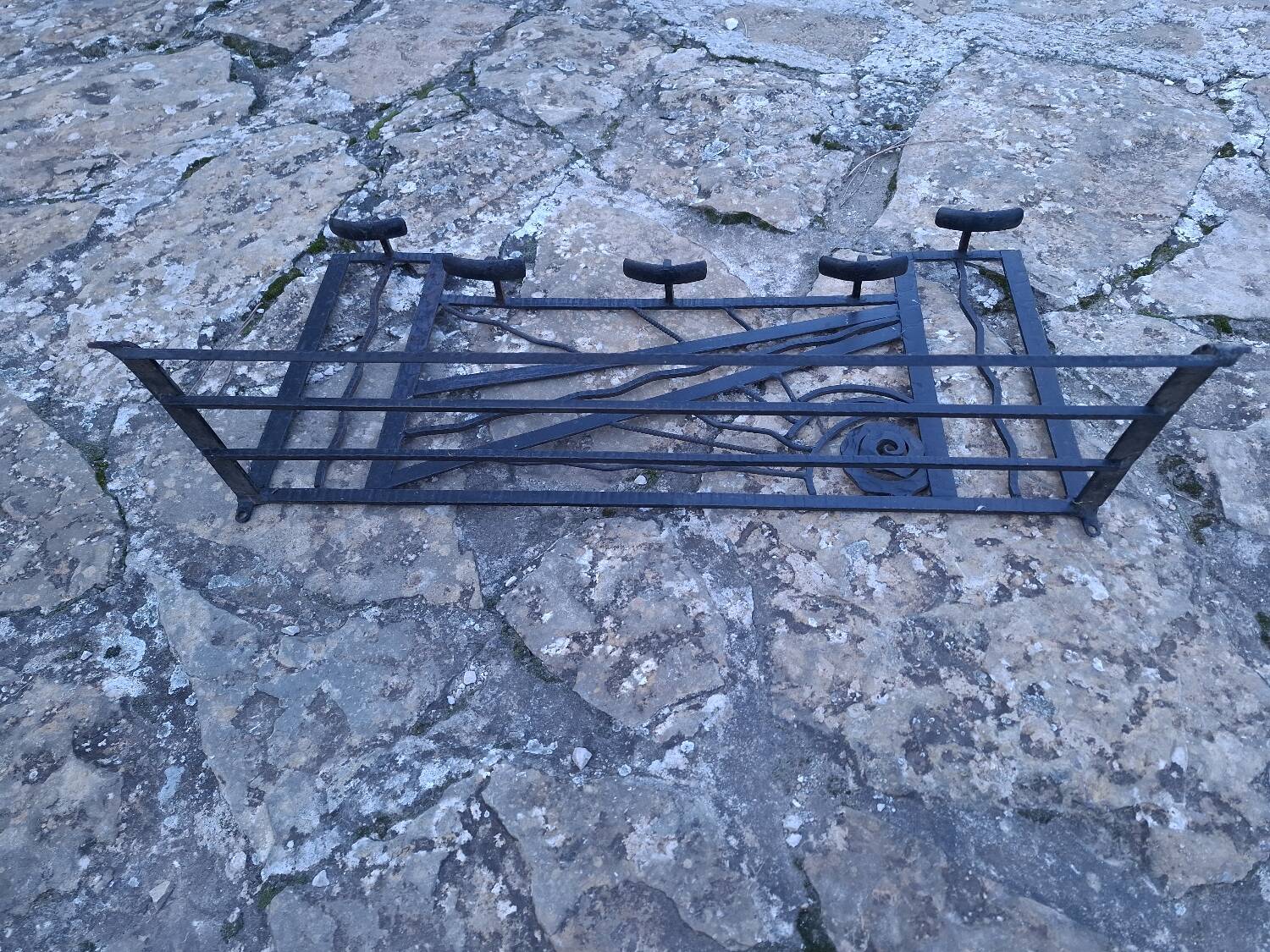 Art Deco wall coat rack