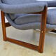 Scandinavian Rosewood Wingback Armchair with Wool Upholstery, 1960