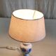 Table lamp in porcelain with painted floral decoration - mid 20th century