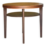 Vintage table, wooden table, two-tier table, living room table, side table.