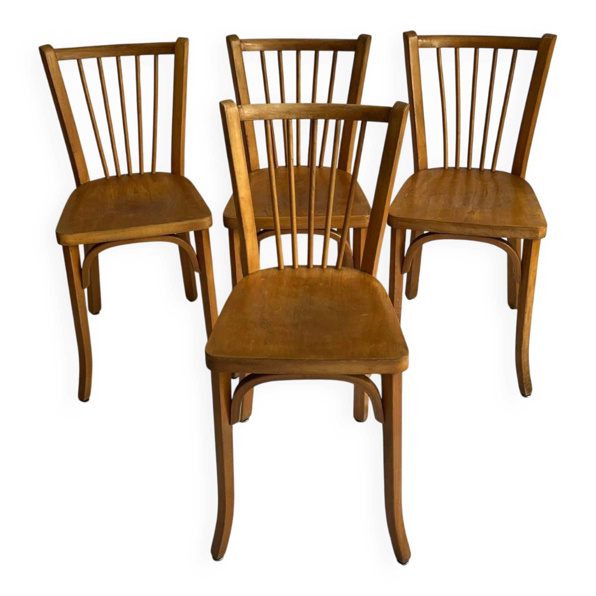 Lot de 4 chaises bistrot Baumann