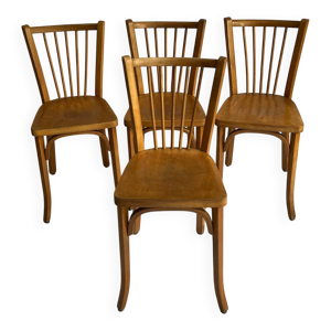 Lot de 4 chaises bistrot - baumann