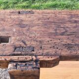Old Wood Workbench, 1 Drawer and Shelf