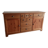 Buffet bas en pin