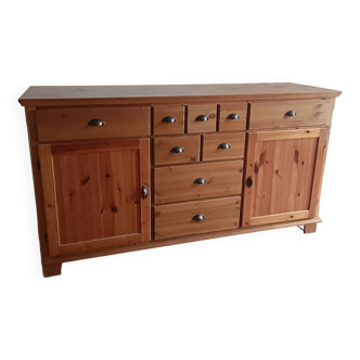 Buffet bas en pin