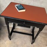 Small black pedestal or console table