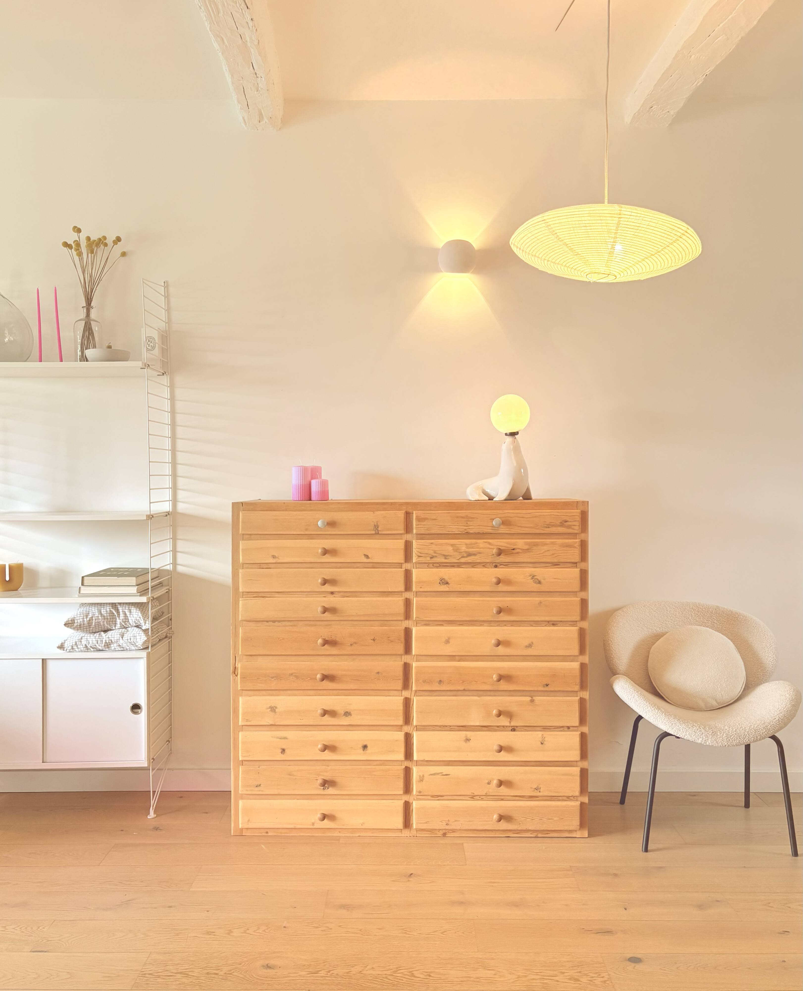 Light pine workshop furniture