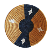 African woven wall basket, woven basket, ethnic and natural. Mr. Boswana.