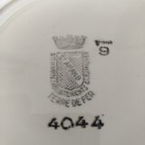 Set of 6 dessert Earth iron plates