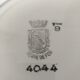 Set of 6 dessert Earth iron plates