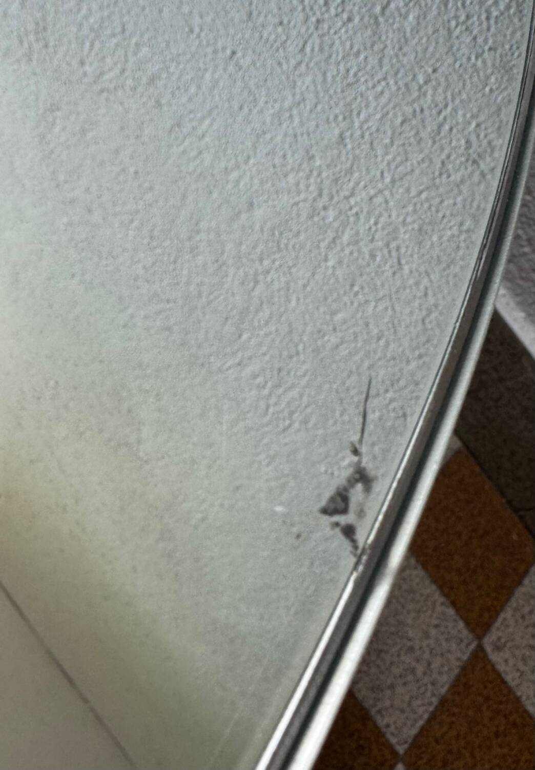 60s tripod mirror coffee table