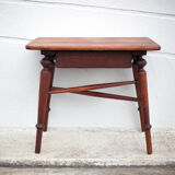 wooden coffee table with drawer, side table, bedside table, vintage end of sofa